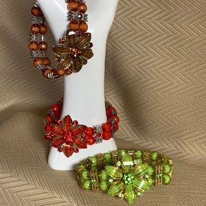 🌼 Flower stretch band bracelets